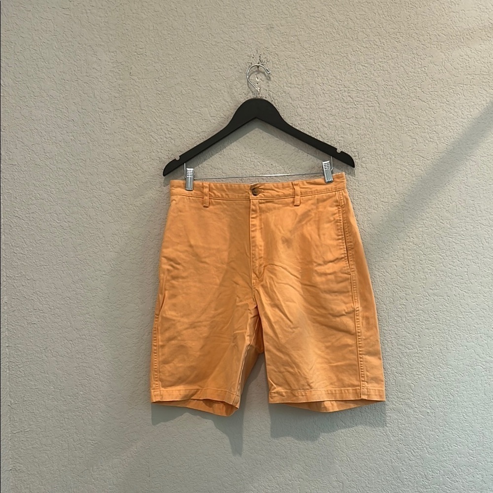 Chaps Orange Flat Front Shorts Classic Style Size 32